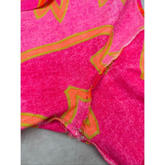 Vintage Alfred Shaheen Shirt Neon Pink Rare Size L/XL Tiki Hawaiian 1960s MCM - Picture 13 of 13